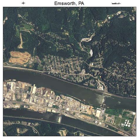 Aerial Photography Map of Emsworth, PA Pennsylvania