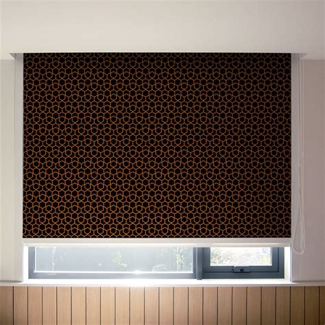 Cocoa Comfort Brown Patterned Roller Blinds - Magic Decor