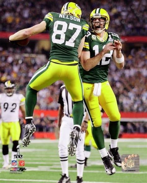 Aaron Rodgers & Jordy Nelson Super Bowl XLV Action Photo Print (16 x 20 ...