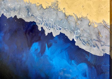 Blue And Gold Abstract Art | Images and Photos finder