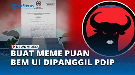 Buat Meme Puan Maharani Protes UU Cipta Kerja, BEM UI Dipanggil PDIP - YouTube