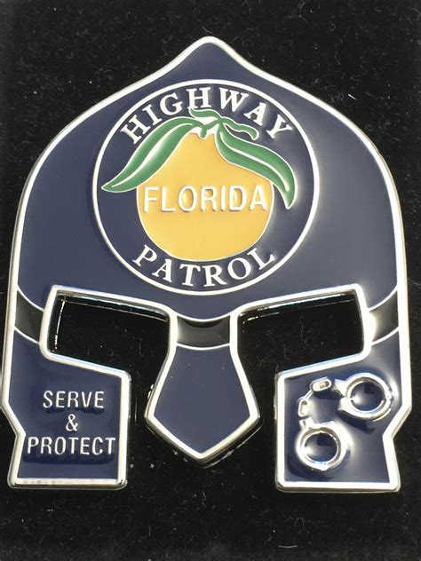 FHP WARRIOR FACE TROOPER COIN - BLUE FACE SILVER BADGE