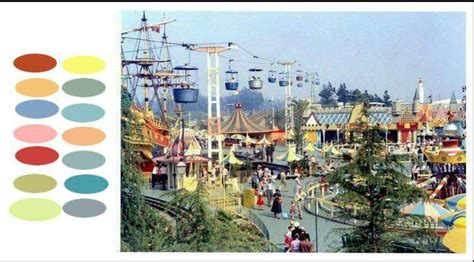 Vintage Disneyland color palette | Vintage disneyland, Disney colors ...