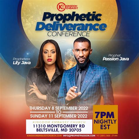 Prophetic Deliverance Conference | Kingdom Embassy