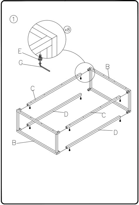 ASHLEY T1629 Deznee Lift Top Coffee Table User Manual