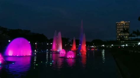 LUNETA PARK AT NIGHT || DANCING FOUNTAIN - YouTube