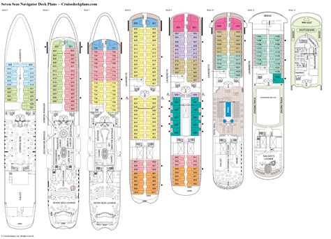 Seven Seas Navigator Deck Plans, Diagrams, Pictures, Video