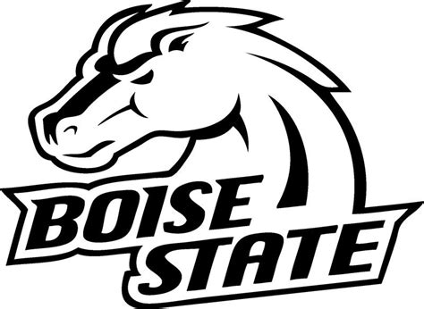 Boise State Logo Pages Coloring Template Sketch Coloring Page