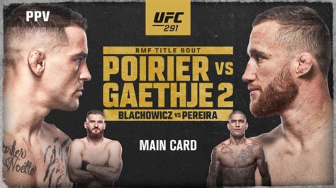 UFC 291: Poirier vs. Gaethje 2 (Main Card) (7/29/23) - Stream el juego de UFC - ESPN Deportes