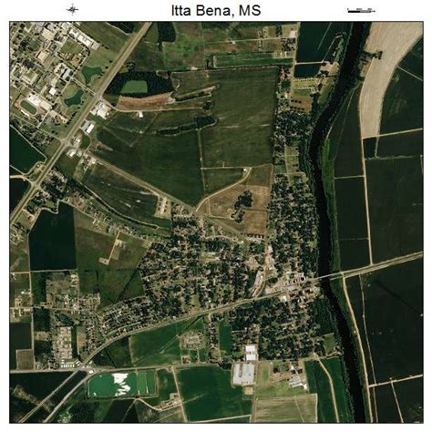 Aerial Photography Map of Itta Bena, MS Mississippi