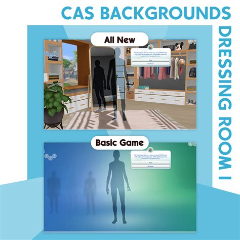 FinJingSims - CAS Backgrounds Minimal Dressing Room I - The Sims 4 Mods ...