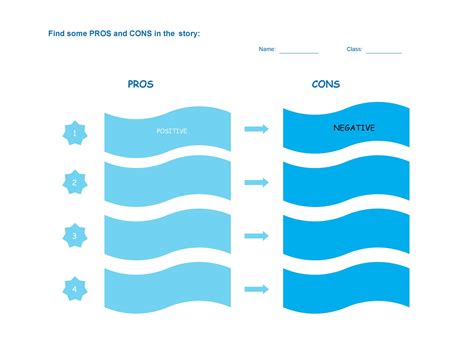 27 Printable Pros and Cons Lists / Charts / Templates ᐅ TemplateLab