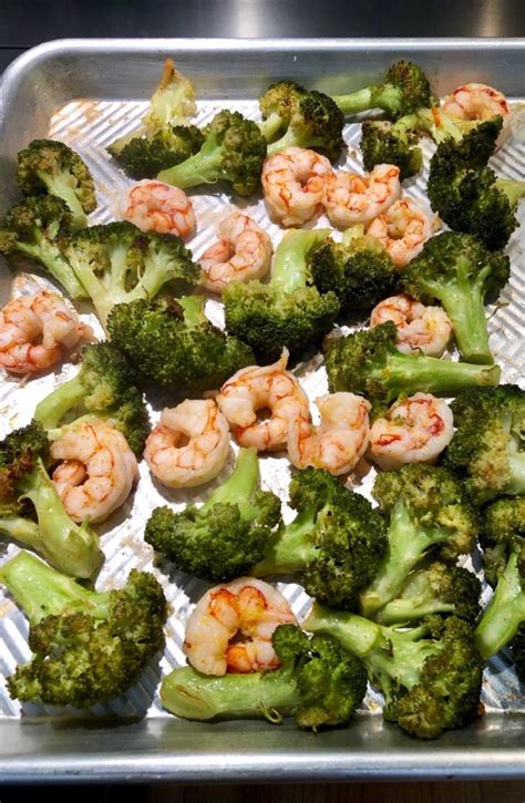 Roasted Broccoli With Shrimp