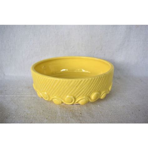 Vintage McCoy Yellow Pottery Bowl | Chairish