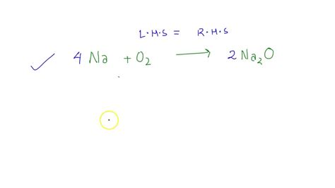 SOLVED: 24. Write a balanced equation for the combination reaction that occurs when sodium metal ...