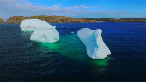 Iceberg Alley: Twillingate (2016 Drone Footage of Icebergs ...