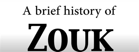 A Brief History of Zouk - Part 1 of 2 - GO Latin Dance