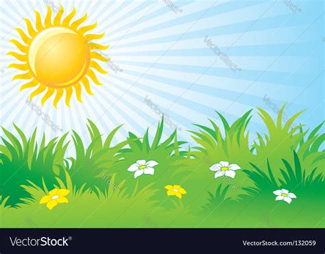 Sunny day background Royalty Free Vector Image