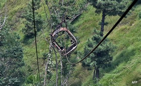 Video: Drone Footage Shows People Trapped Inside Cable Car In Pakistan