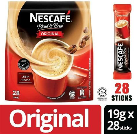 Nescafe 3-in-1 Instant Coffee Sticks Original 28ct