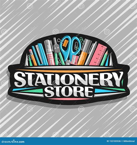 Stationery Store Logo Template Vector Illustration | CartoonDealer.com #191052590