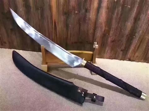 Machete sword(High carbon steel blade,Leather scabbard | Sword, Chinese sword, High carbon steel