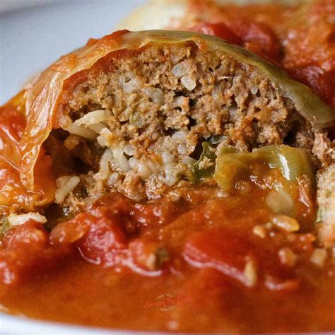 Ground Beef And Rice Stuffed Cabbage Rolls Recipe | Deporecipe.co