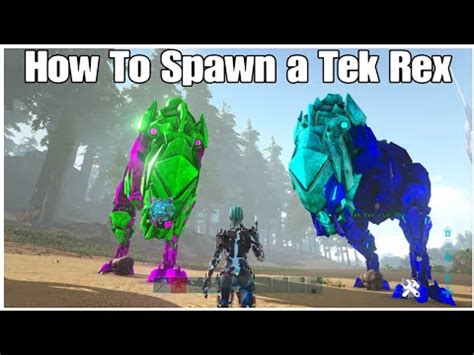 How To Spawn in a Tek Rex Ark Survival Evolved - YouTube