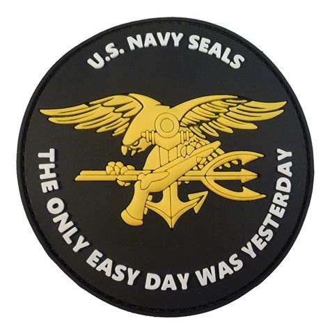 the only easy day US navy seals PVC 3D seal team devgru hook patch ...