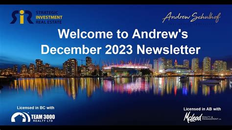 Andrew's December 2023 Newsletter - YouTube