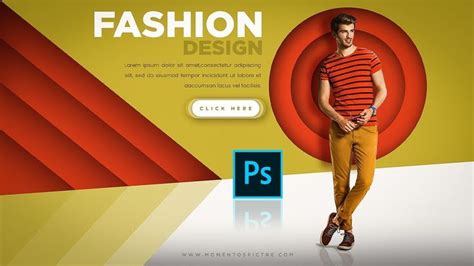 Modern Color & Shape Fashion / Ecommerce Banner Design In Photoshop ...