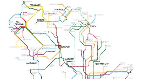 Every subway system in North America, connected