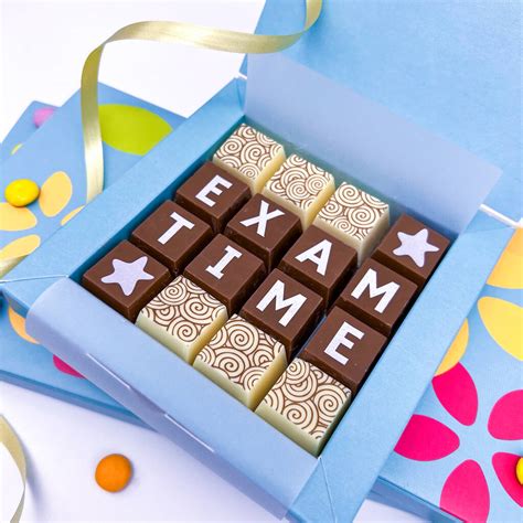 Personalised Exam Time Message Chocolates By Cocoapod Chocolates