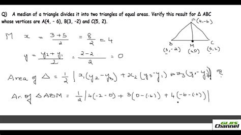 Area of a Triangle in Coordinate Geometry - YouTube