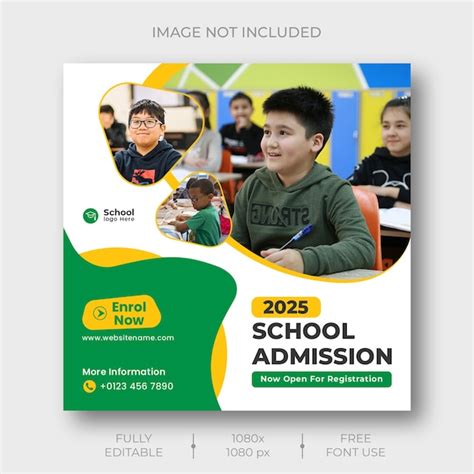 School Admission PSD, High Quality Free PSD Templates for Download ...