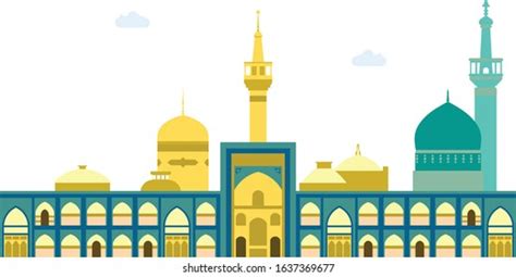 Vector Imam Reza Holy Shrine Mashhadiran Stock Vector (Royalty Free) 1637369677 | Shutterstock