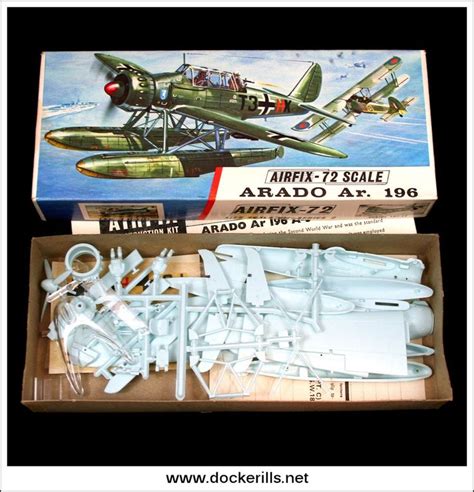 Airfix Arado Ar. 196. 1:72 Scale Kit. Vintage Red Stripe Box. | Scale ...