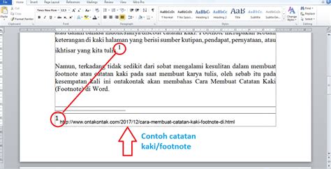 Cara Membuat Footnote Mudah & Cepat dengan Gambarnya