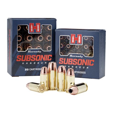 HORNADY SUBSONIC 9MM LUGER HANDGUN AMMO