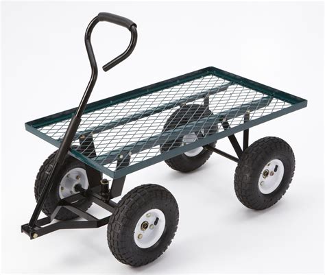 Gorilla Carts FR100F Farm & Ranch Steel Flatbed Utility Cart with ...