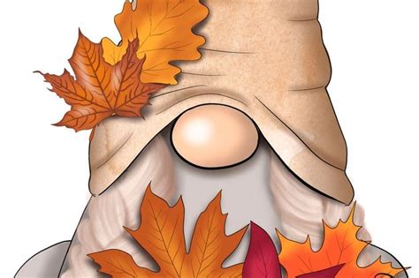 Fall Gnomes Clipart, Nordic Gnomes Clipart, Thanksgiving Gnomes ...