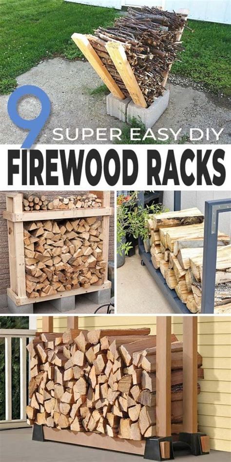 9 Super Easy DIY Outdoor Firewood Racks • The Garden Glove