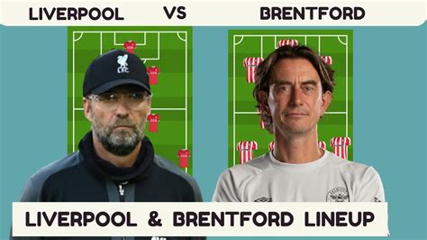 Liverpool and Brentford Possible Head to Head Lineup | Liverpool vs Brentford | 6th May 2023 ...