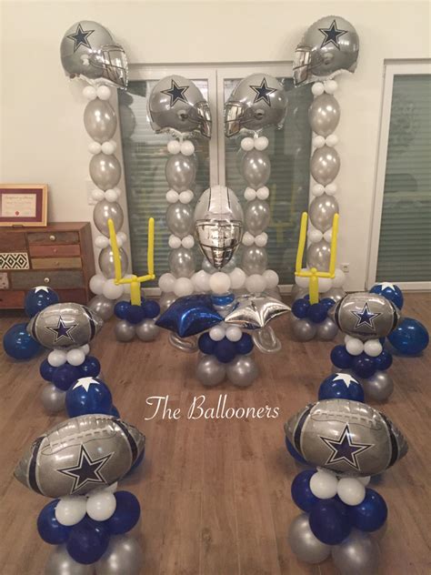 Balloons - Dallas Cowboys Theme | Dallas cowboys birthday party, Dallas ...