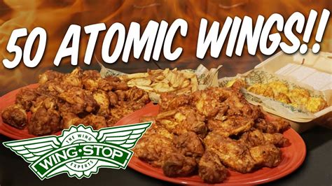 Thanksgiving Wingstop Atomic Hot Wings 50pc Party Pack Challenge ...