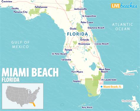 Map Of Miami Beaches