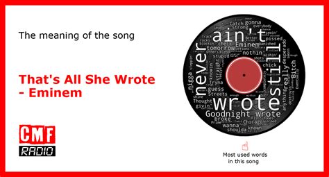 The story of a song: That's All She Wrote - Eminem