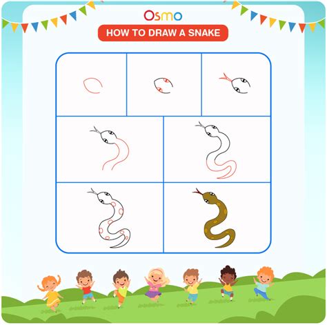 How to Draw a Snake | A Step-by-Step Tutorial for Kids