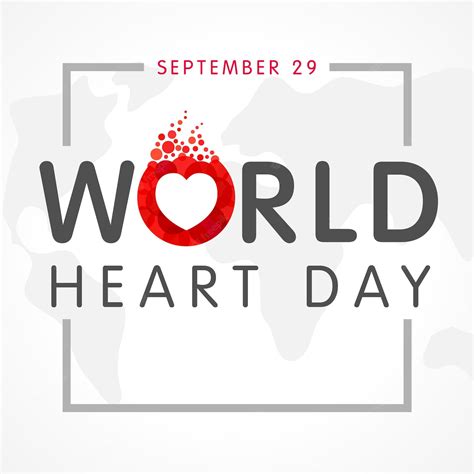 Premium Vector | World Heart day with global map and creative heart logo. Vector illustration ...