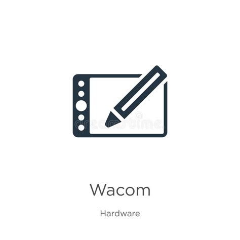 Wacom Icon Vector. Trendy Flat Wacom Icon from Hardware Collection Isolated on White Background ...